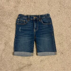 Girls Cat & Jack Blue Jean Roll-Cuff Shorts Size 8